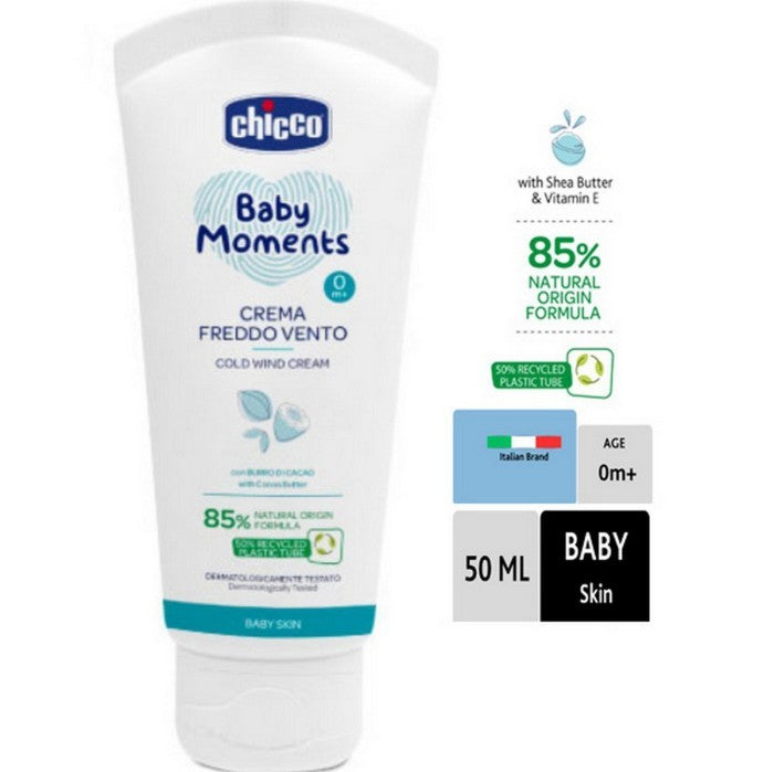 CHICCO Baby Moments Cold Wind Cream 50ml Krim Masuk Angin Bayi 50 ml 10597