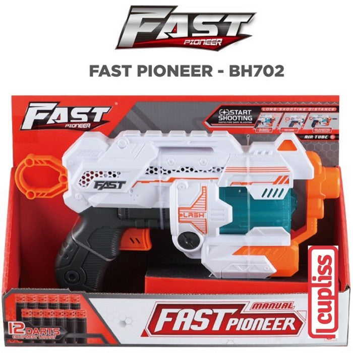 FAST Pioneer Manual Scorpion Series 12 Darts Pistol Mainan