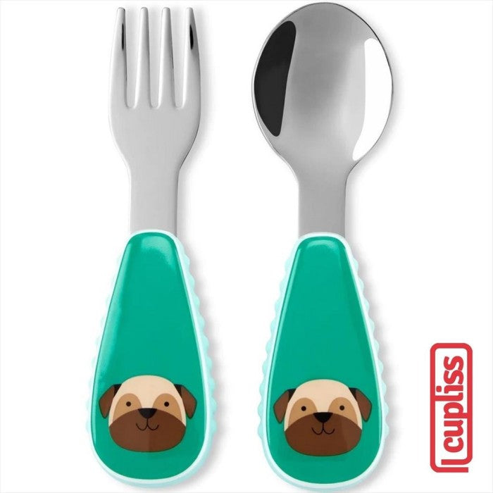 Skip Hop Zoo Utensil 237311 Pug Sendok Garpu Alat Makan Skiphop