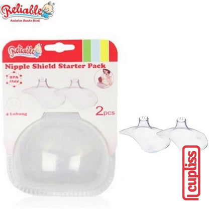 Reliable Nipple Shield Starter Pack 8846 Pelindung Puting 2pcs