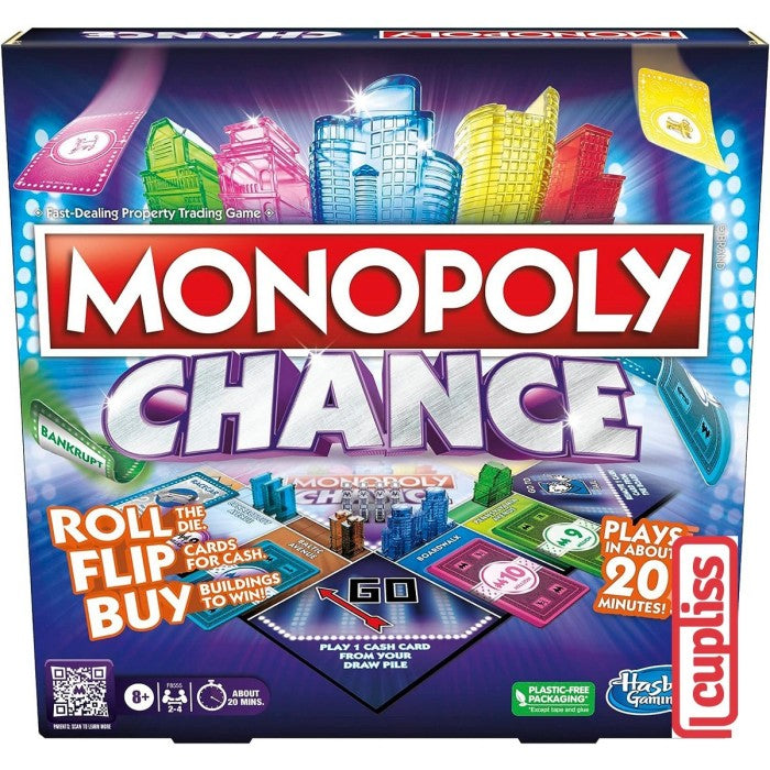 Hasbro Gaming Board Game F8555 Monopoly Chance Permainan Papan