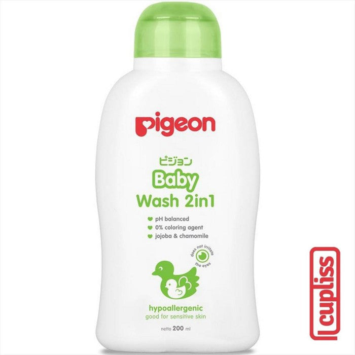 PIGEON Baby Wash Chamomile 2in1 200ml Bottle Sabun 200 ml