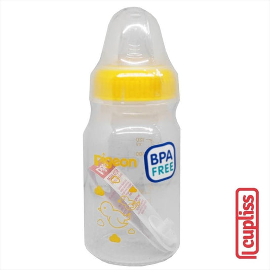 PIGEON Bottle PP RP Slim Neck Eko 120 ml Yellow Cap Botol Susu 120ml