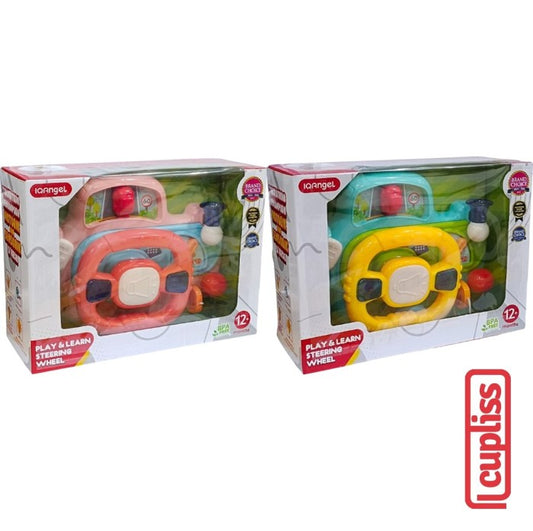 IQANGEL Play Learn Steering Wheel Mainan Setir Mobil Bayi IQ Angel
