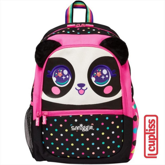 SMIGGLE Backpack Bag 449096 Best Black Mix Panda Tas Ransel Anak