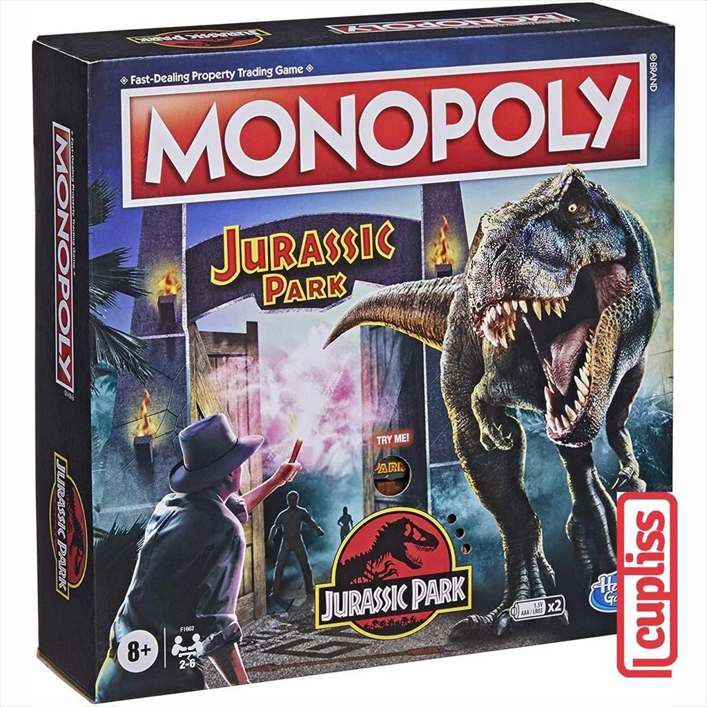 Hasbro Board Game F1662 Monopoly Jurassic Park Permainan Papan
