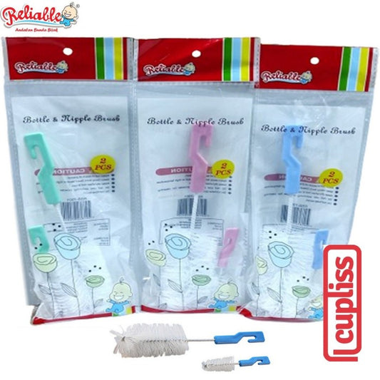 Reliable Bottle Nipple Brush Sikat Botol Dot Lurus Ekonomis 7001