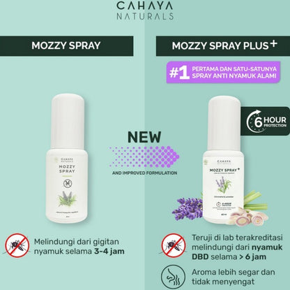 Cahaya Naturals Mozzy Spray Plus+ Natural 60ml 14020109 Repellent 60 ml Plus