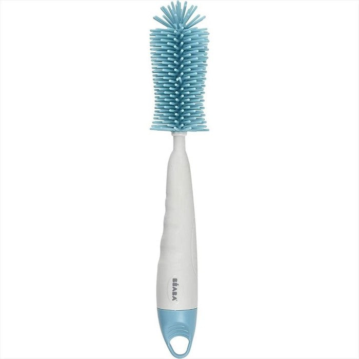 BEABA Silicone Bottle Brush 2in1 Blue Sikat Botol