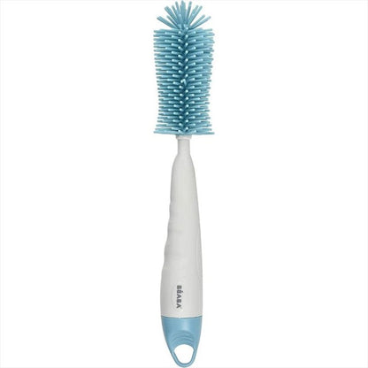 BEABA Silicone Bottle Brush 2in1 Blue Sikat Botol