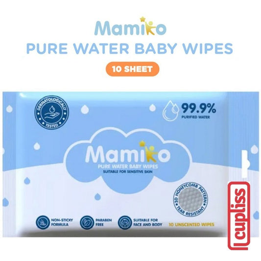KUB x Mamiko 10s Pure Water Wipes Tisu Basah Wipe