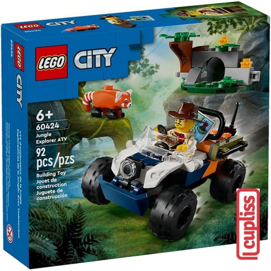 LEGO City 60424 Jungle Explorer ATV Red Panda Mission