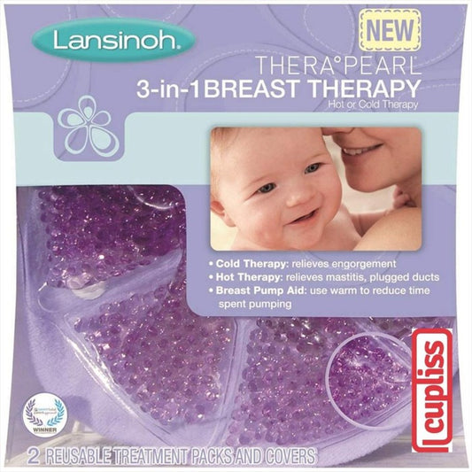 LANSINOH Thera Pearl 3 in 1 Hot or Cold Breast Therapy