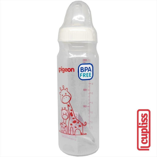 PIGEON Bottle PP RP Slim Neck Eko 240 ml White Cap Botol Susu 240ml
