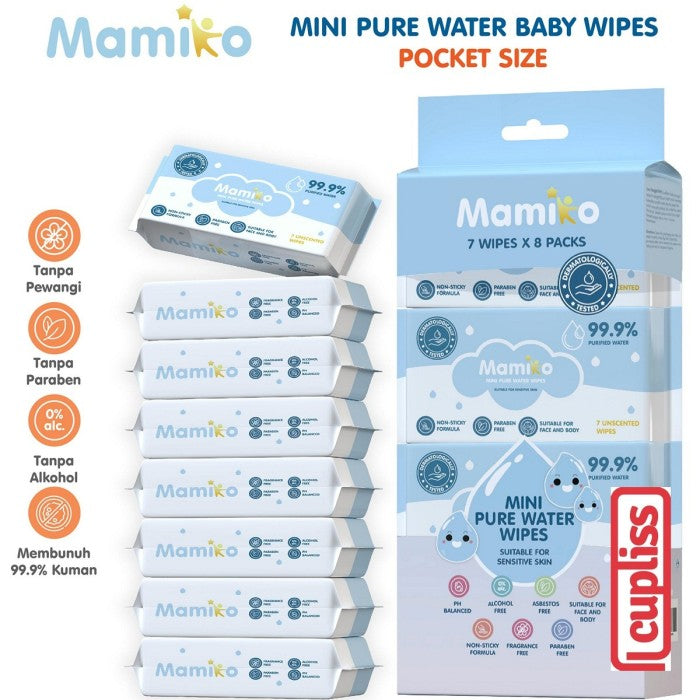 KUB x Mamiko 7s Pure Water Tisu Basah Wipe Pocket Size