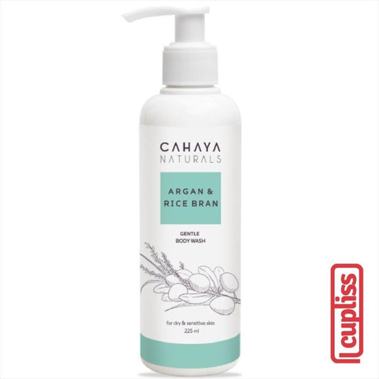 Cahaya Naturals Gentle Body Wash Argan Rice Bran 225ml 12010102