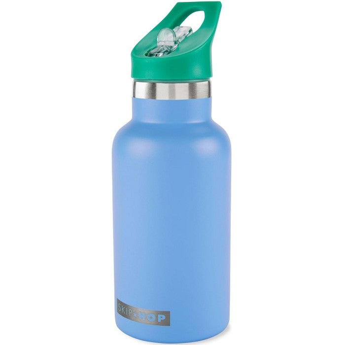 Skip Hop Canteen Bottle 390527 Blue 380ml Stainless Steel Botol Minum Skiphop
