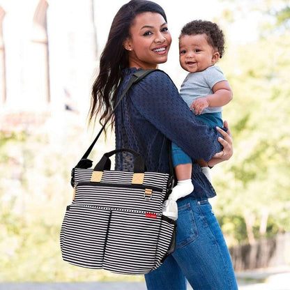 Skip Hop Duo Signature Backpack Diaper Bag 200333 Stripe Tas Popok