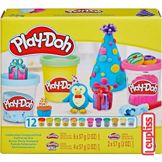 Play Doh Kitchen Celebration Compound Pack Hasbro G0149 Playdoh