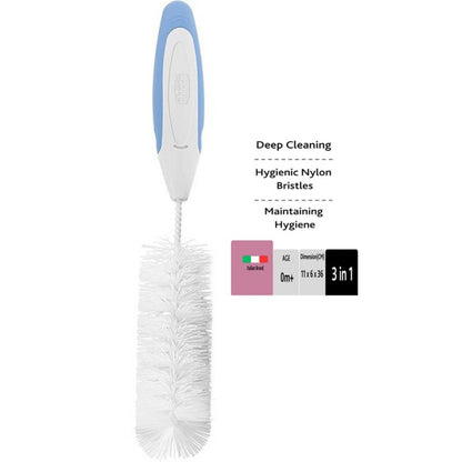 CHICCO 3 in 1 Bottle Brush Nursing Weaning Cleaning Sikat Botol Susu Bayi