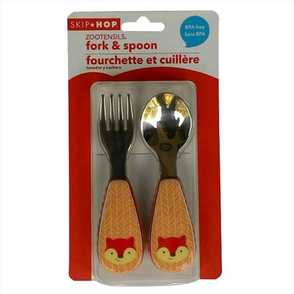Skip Hop Zoo Utensil 252369 Fox Sendok Garpu Alat Makan Skiphop