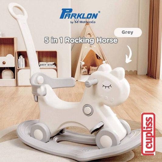 Parklon Rocking Horse 5in1 Grey Jungkat Jungkit Kuda Kudaan