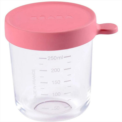 BEABA Conservation Jar Glass 250ml Dark Pink Tempat MPASI 250 ml
