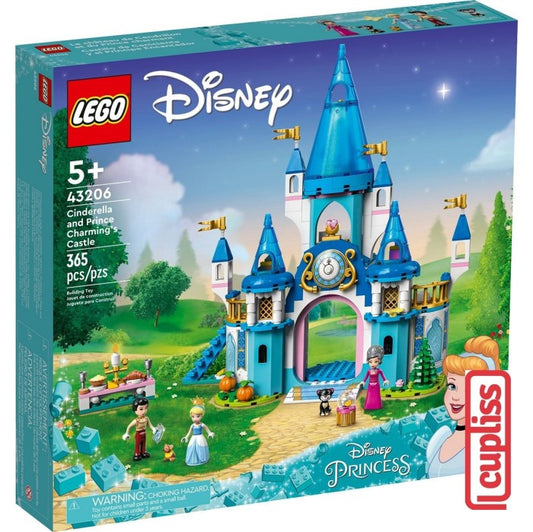 LEGO Disney Princess 43206 Cinderella and Prince Charming Castle