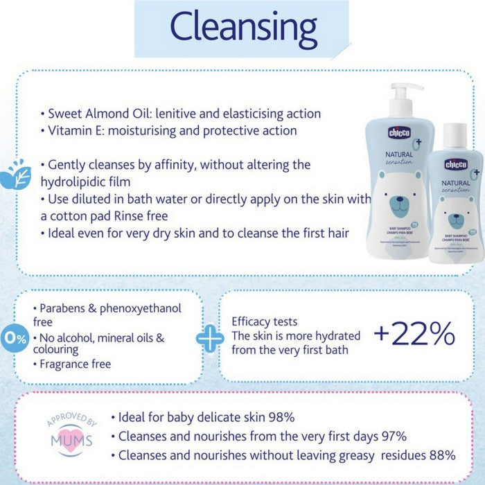CHICCO Natural Sensation Baby Shampoo Bayi B2036