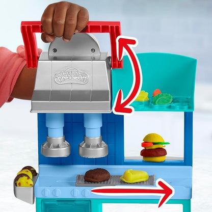 Play Doh Kitchen Busy Chef Restaurant Playset Hasbro F8107 Playdoh