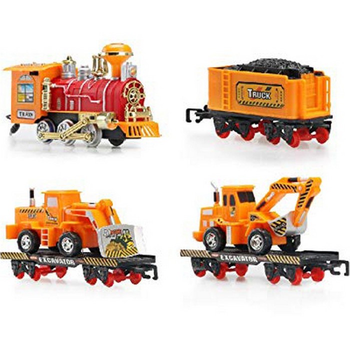 VR Toys Train Play Set Engineering Series 19021B Mainan Kereta Api Anak