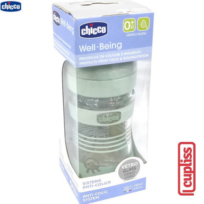 CHICCO Bottle Well Being Glass 0M+ 150 ml Botol Susu 150ml