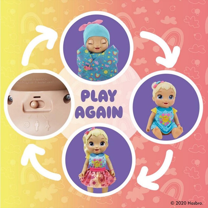 BABY ALIVE Grows Up Boneka Tumbuh Grow 3 in 1 Hasbro E8199