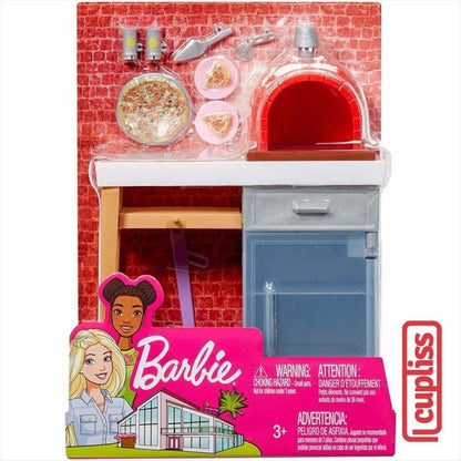 BARBIE FXG37 Accessory Mattel Furniture Outdoor - Brick Oven Pizza