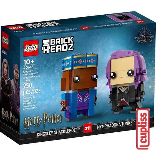 LEGO Brickheadz 40618 Kingsley Shacklebolt and Nymphadora Tonks