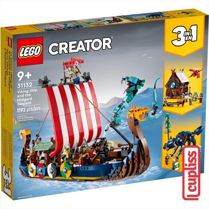 LEGO Creator 31132 Viking Ship and the Midgard Serpent