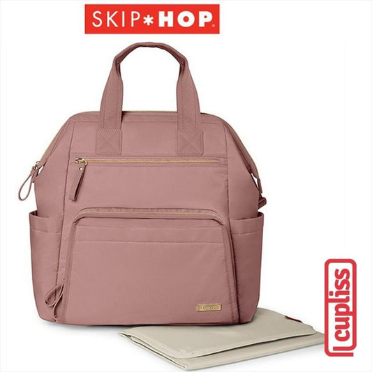 Skip Hop Main Frame Wide Backpack Diaper 345110 Rose Tas Popok