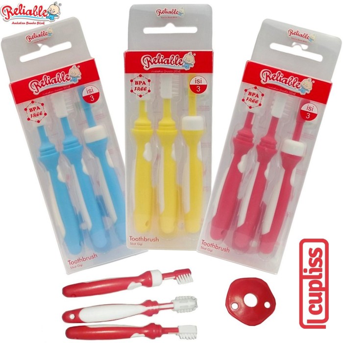 Reliable Training Toothbrush Sikat Gigi Bayi Complete 3 Step 7903