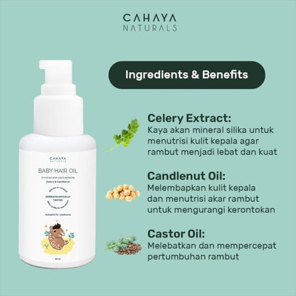 Cahaya Naturals Baby Hair Oil 60ml 11040104