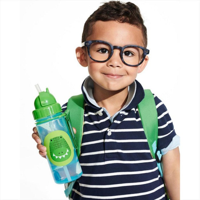 Skip Hop Zoo Flip Bottle 385 ml Crocodile Botol Minum Skiphop 13oz