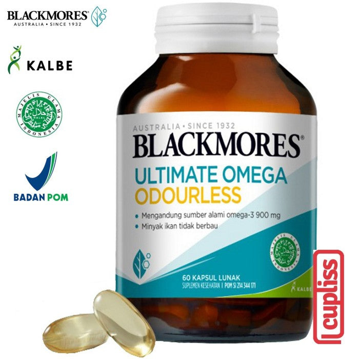 BLACKMORES Multivitamin Oudourless Ultimate Omega 3 - 60 caps BPOM Kalbe