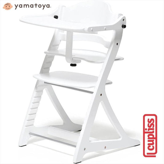 Yamatoya SukuSuku Plus Table Chair White Kursi Makan Anak
