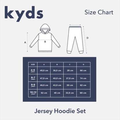 Kyds Jersey Hoodie Set Pumpkin Orange Setelan Hoodie Anak