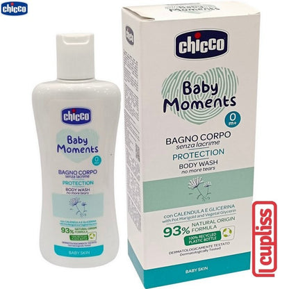 CHICCO Baby Moments Body Wash Protection 200ml Sabun Badan Bayi 200 ml 10579