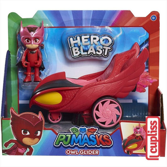 PJ Masks 95497 Owlette Owl Glider Hero Blast with Figure Just Play
