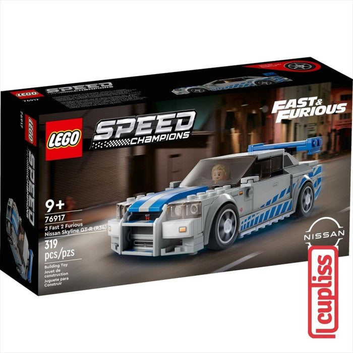 LEGO Speed Champions 76917 2 Fast 2 Furious Nissan Skyline GT-R R34