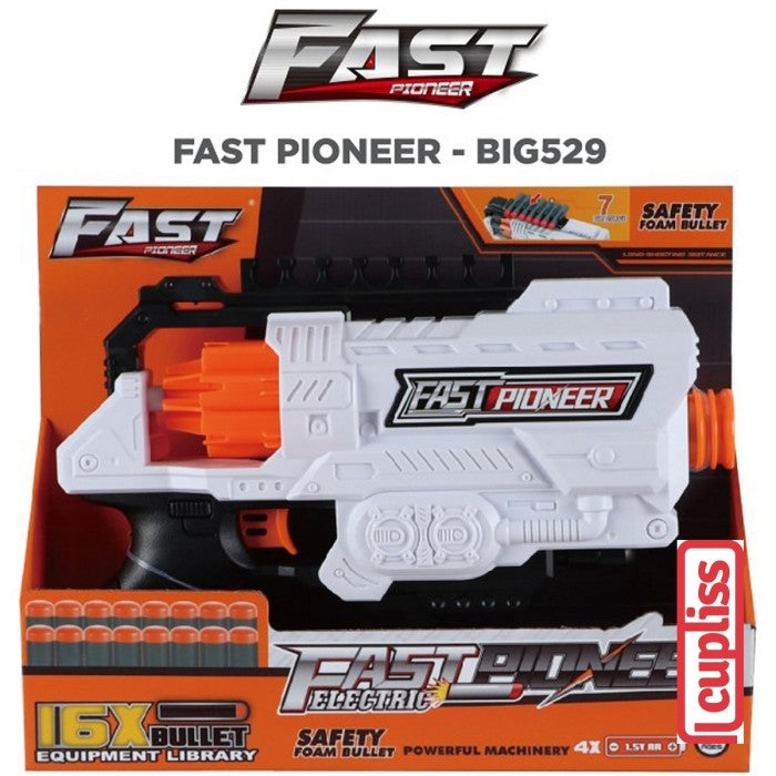 FAST Pioneer Electric Fast Elite 16 Darts Pistol Mainan
