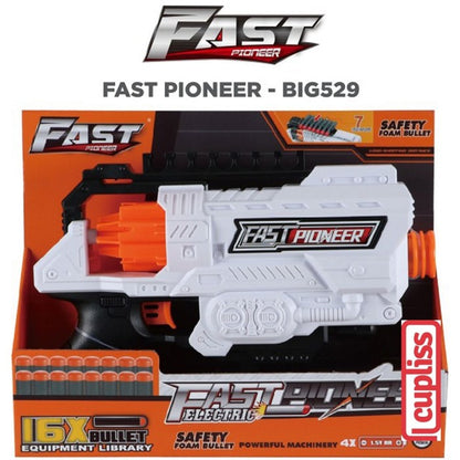 FAST Pioneer Electric Fast Elite 16 Darts Pistol Mainan