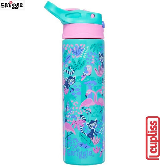 SMIGGLE Drink Bottle 443806 Wild Side Flip Insulated Stainless 520ml Botol Minum
