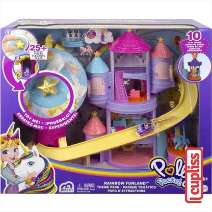 Polly Pocket GYK44 Rainbow Funland Theme Park